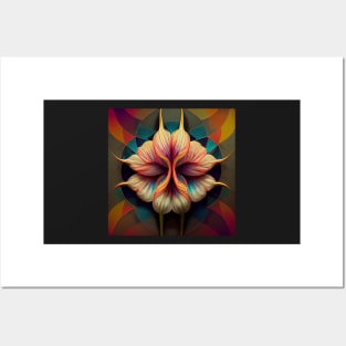 psychedelic flower 06 Posters and Art